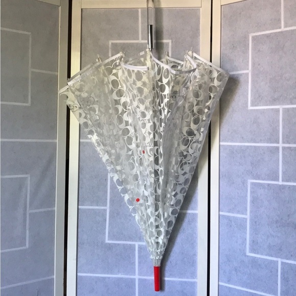 Coach Monogram Clear Lucite Handle Umbrella🤍 - Picture 2 of 9